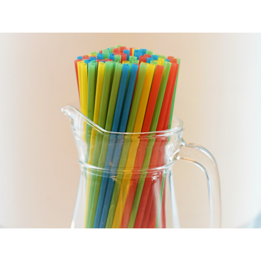 Jual Sedotan Lurus Warna Drinking Straws Pipet Lurus Sedotan