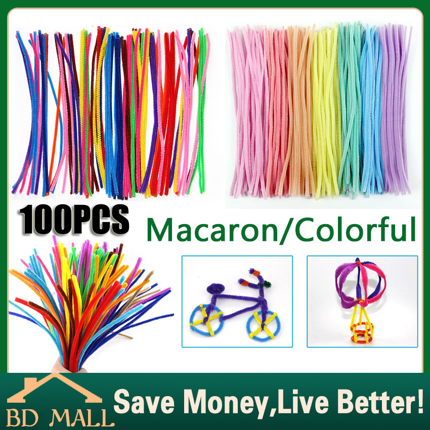 Jual Zuccaqu Pipe Cleaner 100 Pcs, Kawat Bulu Mercy Mix Campur Pastel  Bright A B Tebal 6mm 30cm, DIY art n craft Prakarya Anak, Mainan Edukasi