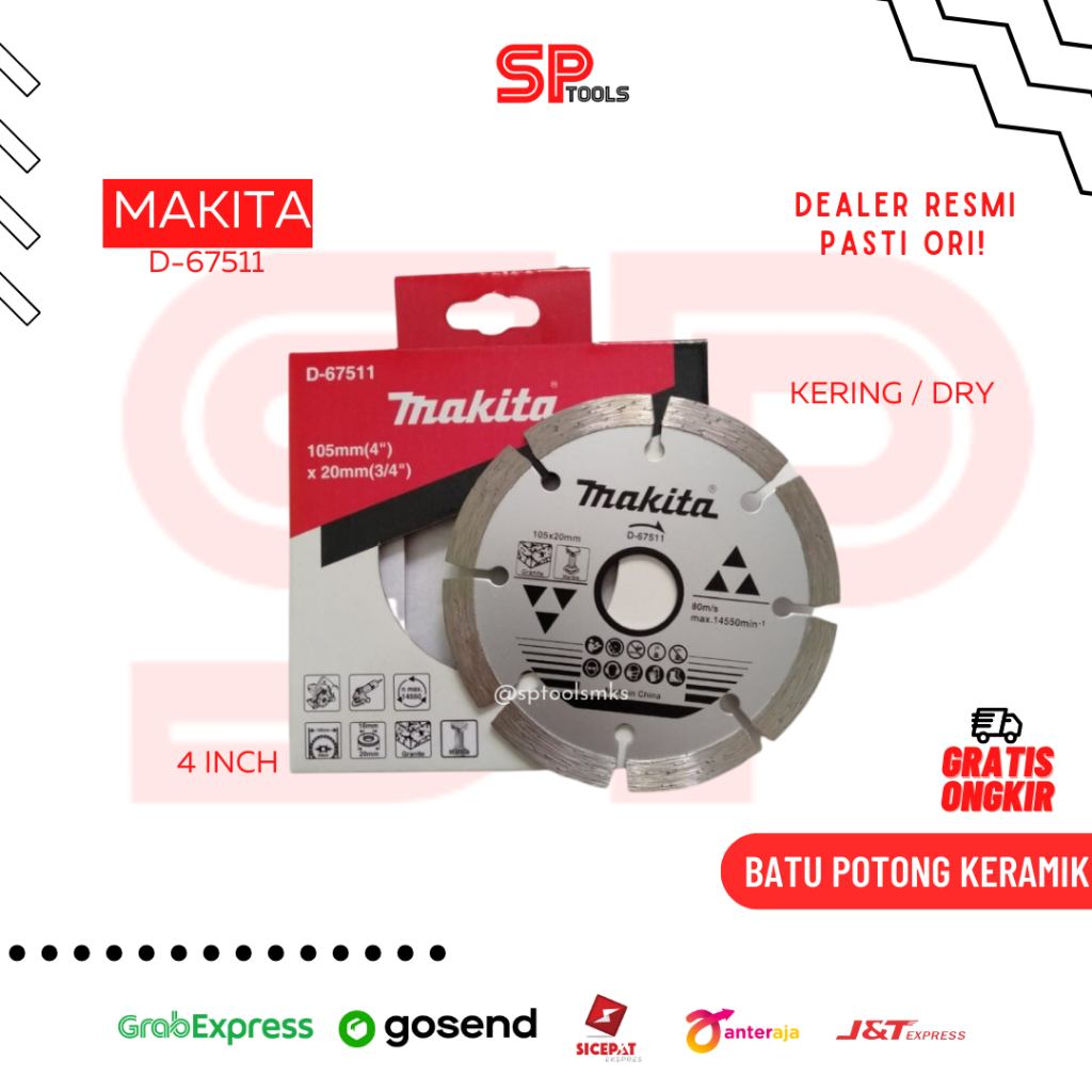 Jual Mata Gerinda Potong Keramik Marmer Inch Diamond Wheel Makita D D Shopee