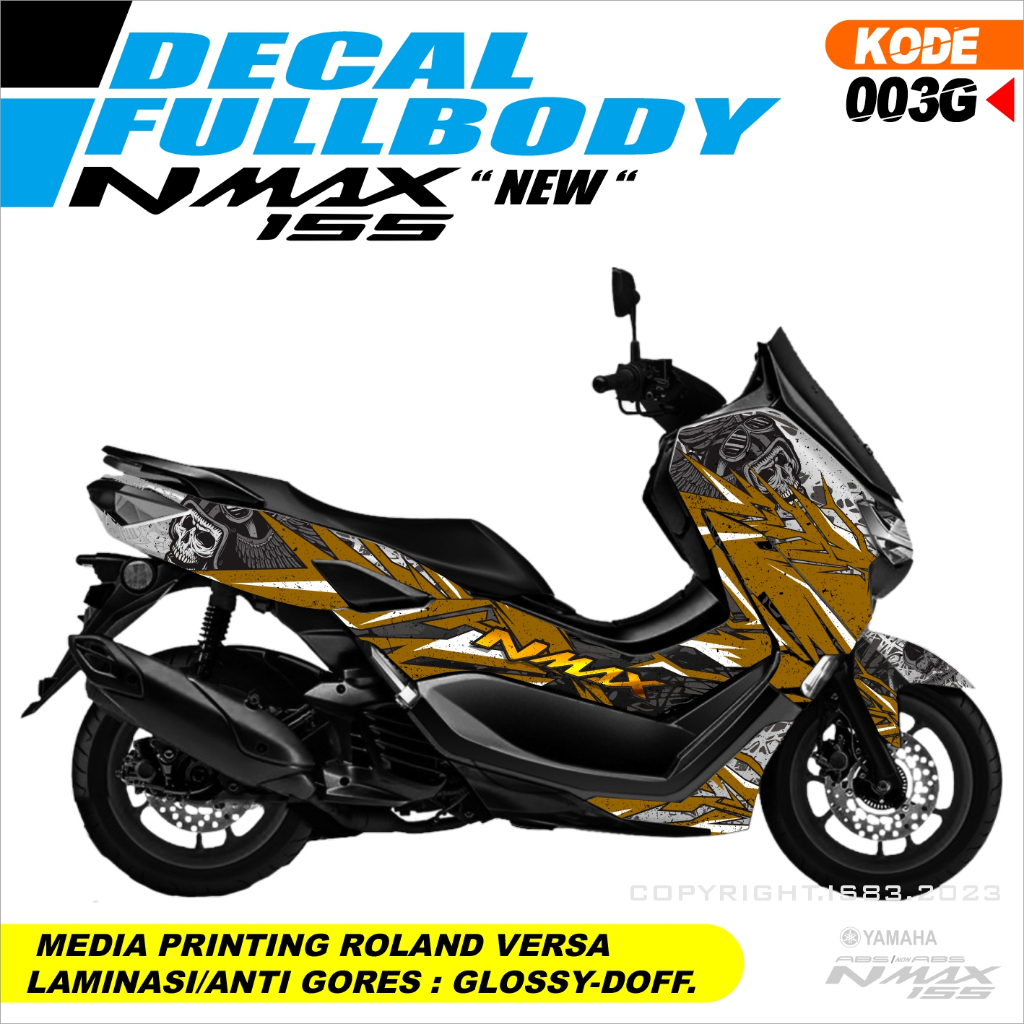 Jual Sticker Decal YAMAHA Nmax NEW 2022 & All New YAMAHA Nmax Fullbody ...