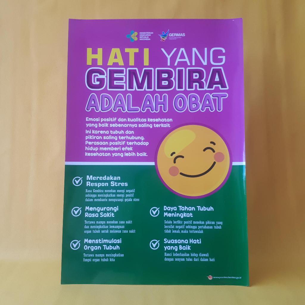 Jual Poster Obat | Poster Hati Yang Gembira Adalah Obat | Poster ...