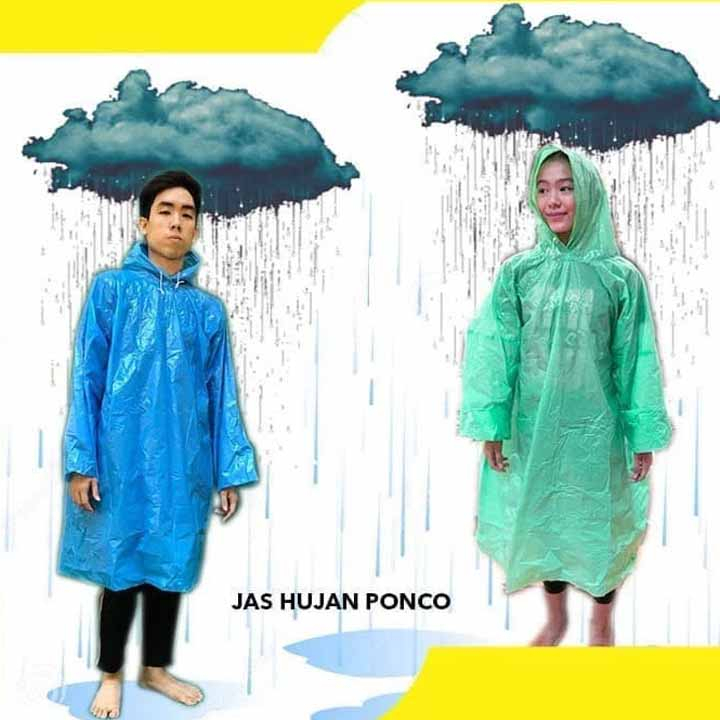 Jual Jas Hujan Plastik LDPE Poncho Bambu Tebal Ori | Shopee Indonesia