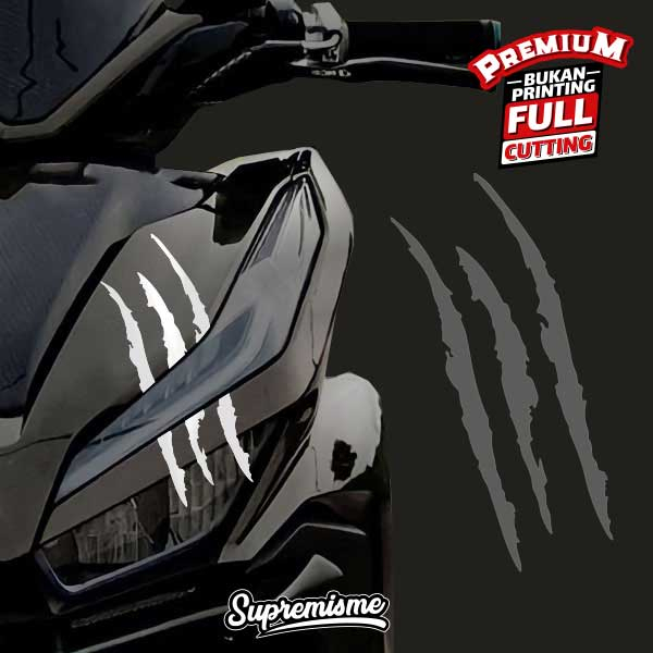 Jual Stiker Cakar Monster / Sticker Cakaran Monster pada Lampu Motor ...