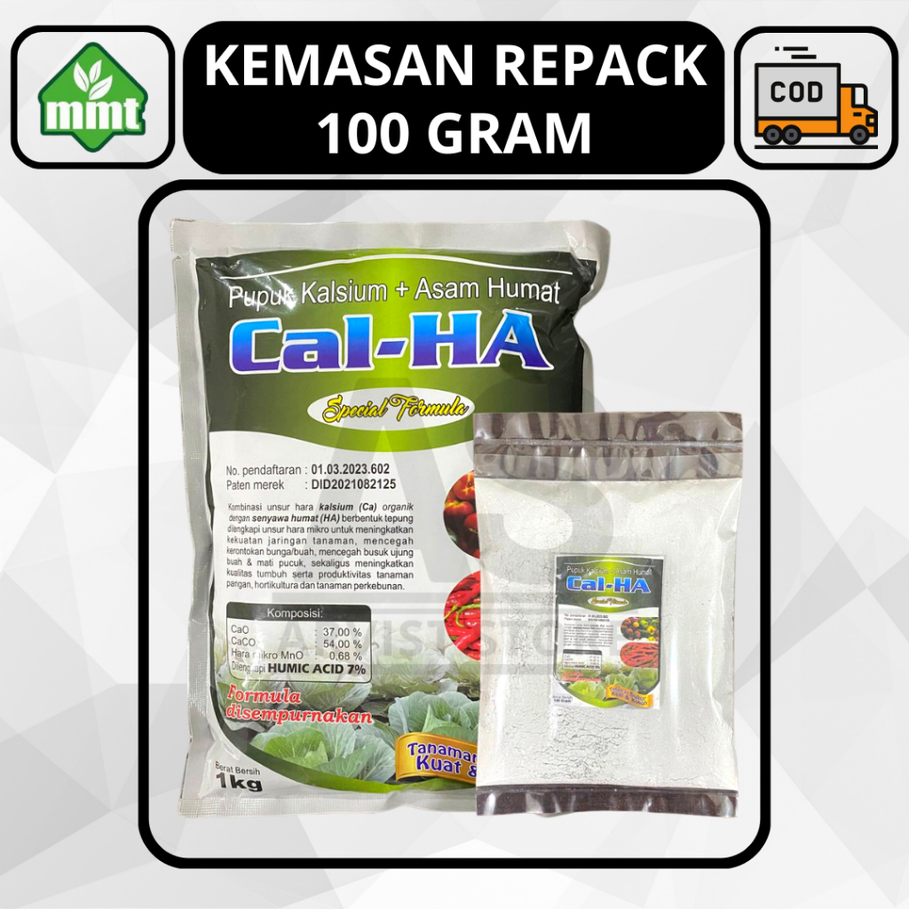 Jual CAL HA Kemasan Repack 100 Gram Pupuk Kalsium Plus Asam Humat ...