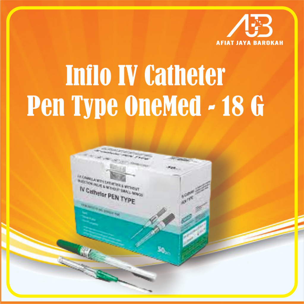 Jual IV Catheter Pen Type 18G OneMed Shopee Indonesia