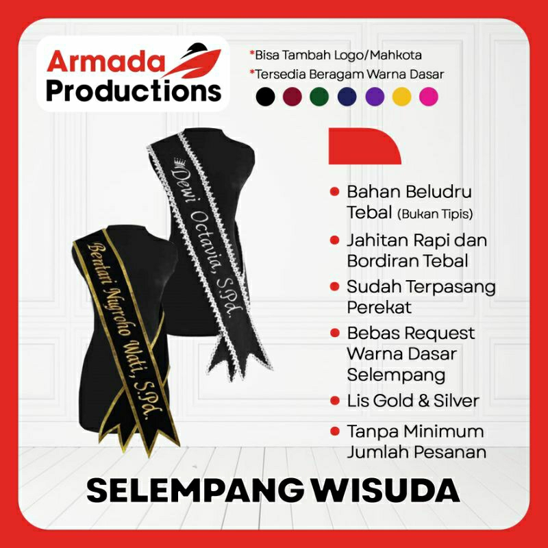 Jual Selempang Wisuda Selempang Beludru Shopee Indonesia