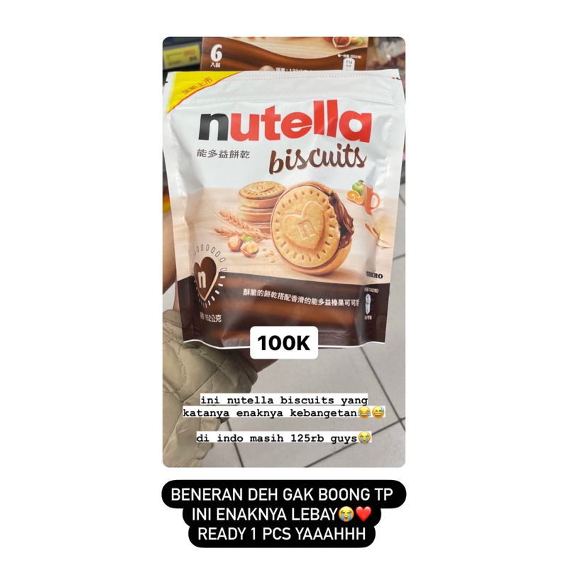Jual Nutella Biscuits Shopee Indonesia