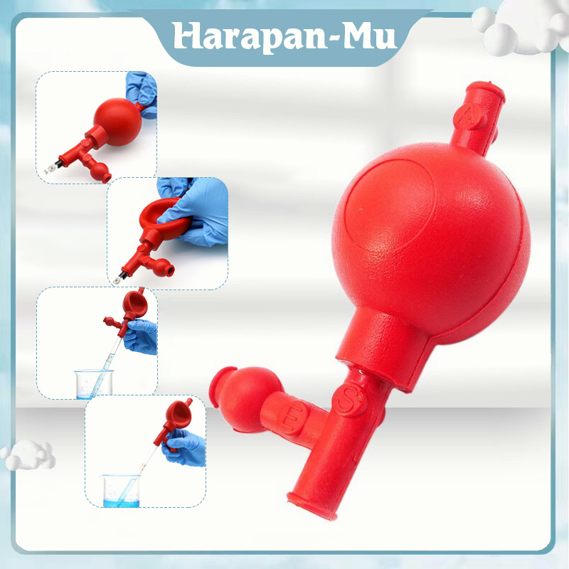 Jual Rubber Pipet Filler 3 Valve Flip Safety Pipette Filler Pipet Bulb