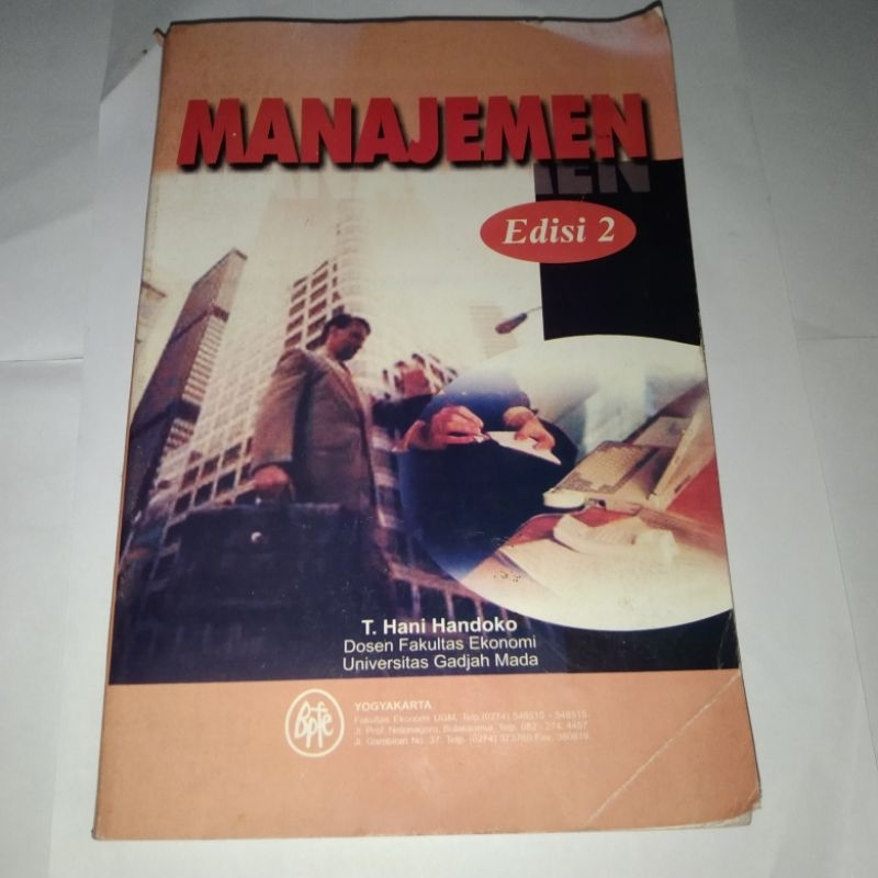 Jual Buku Manajemen Edisi 2 (T. Hani Handoko) Dosen Fakultas Ekonomi ...