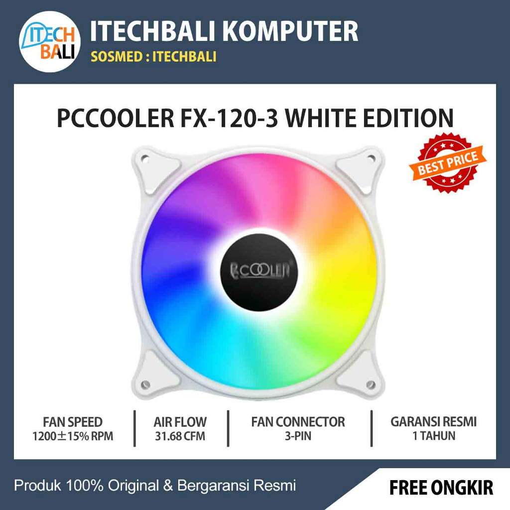 Jual Fan Casing PC Cooler FX1203W Dynamic Color 120mm ITECHBALI