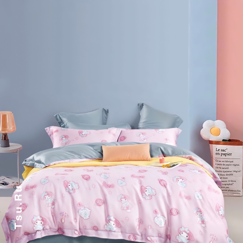 Jual Sprei Sutra Tencel 60s Motif Anak My Melody Sanrio Shopee Indonesia