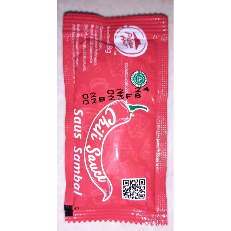 Jual Pizza Hut & A&W Saus Sambal (Chili Sauce) Sachet 8gr / 10gr / 25gr