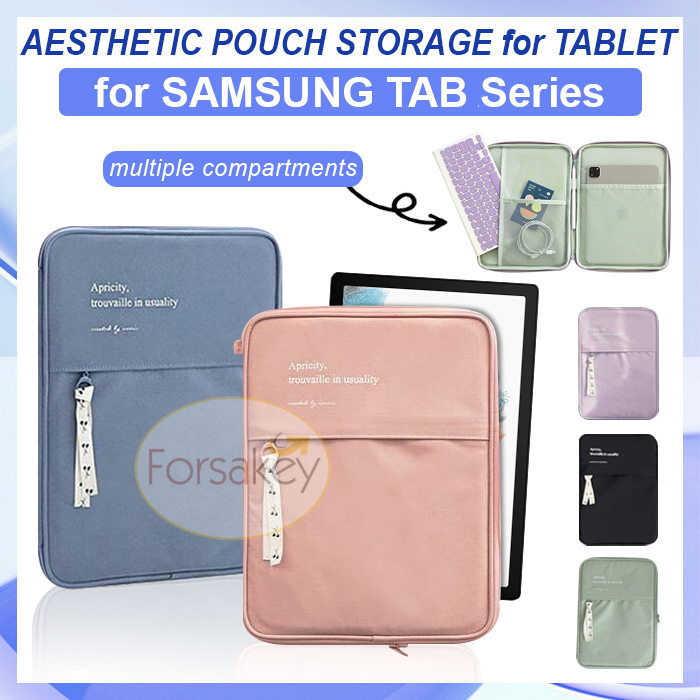 Iconic Cottony iPad Galaxy Tab Sleeve Case Organizer