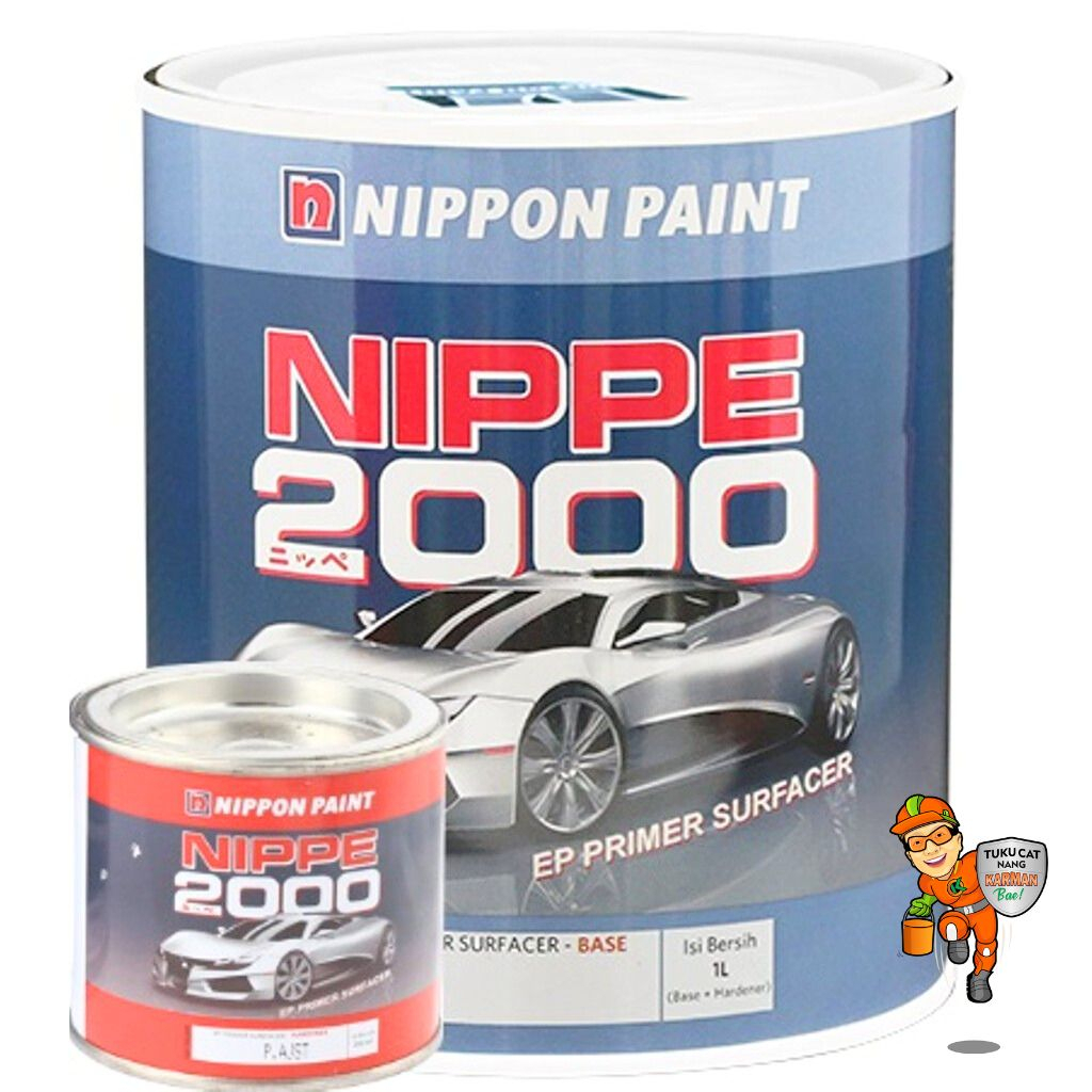 Jual CAT NIPPE 2000 1L EPOXY PRIMER SURFACER WARNA ABU + HARDEBER ...