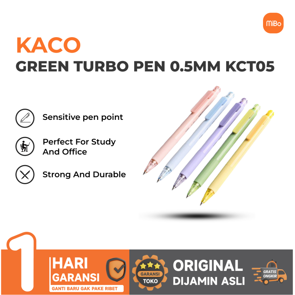 Jual KACO GREEN TURBO Pensil Mekanik 0.5mm with Refill KCT05 Shopee