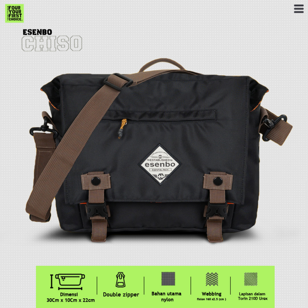 Jual Tas Selempang FOURTYFOUR Cisho - Tas Sling Bag Premium | Shopee