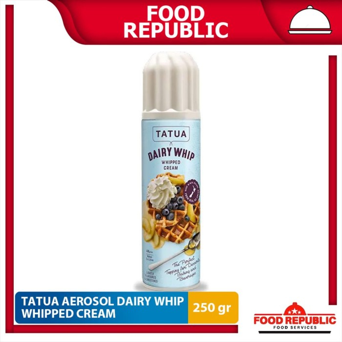 Jual TATUA WHIPPING CREAM AEROSOL 250 GR DAIRY WHIP CREAM HALAL