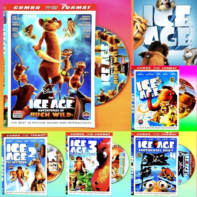 Jual Kaset Film Kartun Animasi Favorit Anak Ice Age Filem BIOSKOP ANAK ...