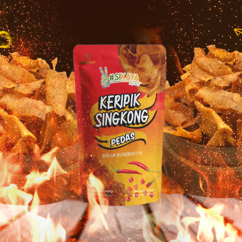 Jual Keripik Singkong Mini Pedas Kripset Pikset Keripik Setan Sikaya