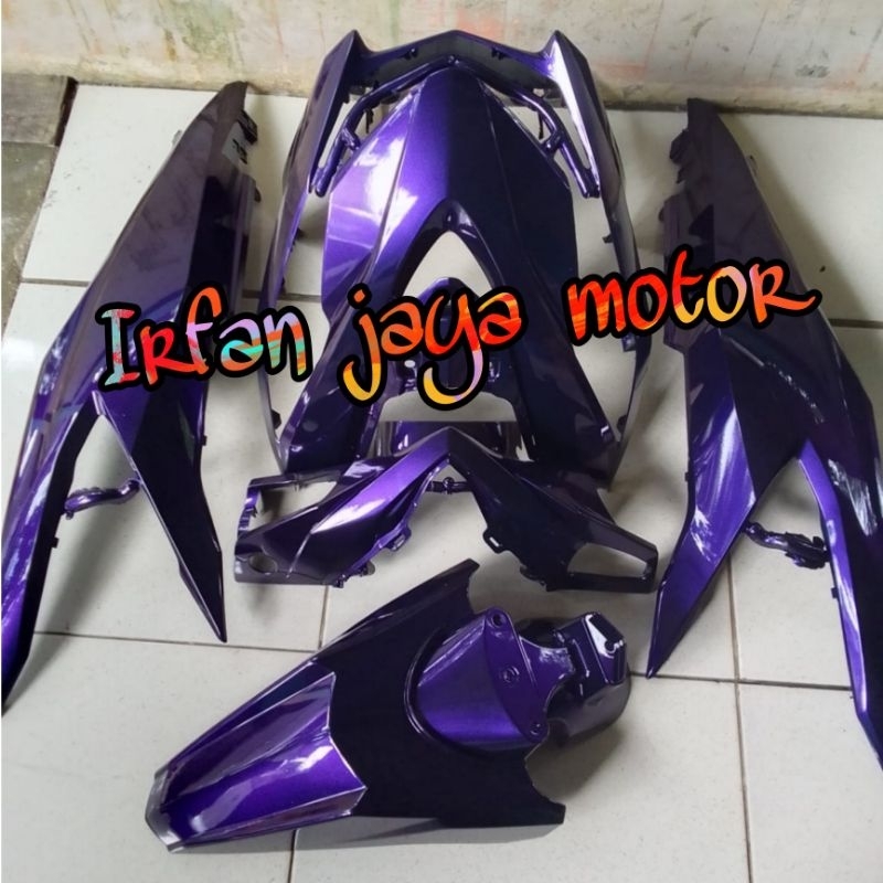 Jual Cover Body Full Halus Honda Beat All New Deluxe Ungu