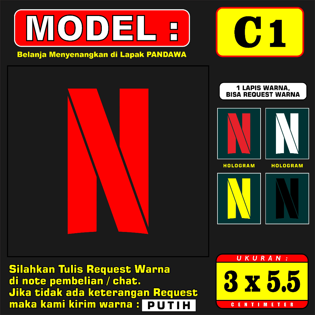 Jual Stiker Cutting Reflektive, tulisan 
