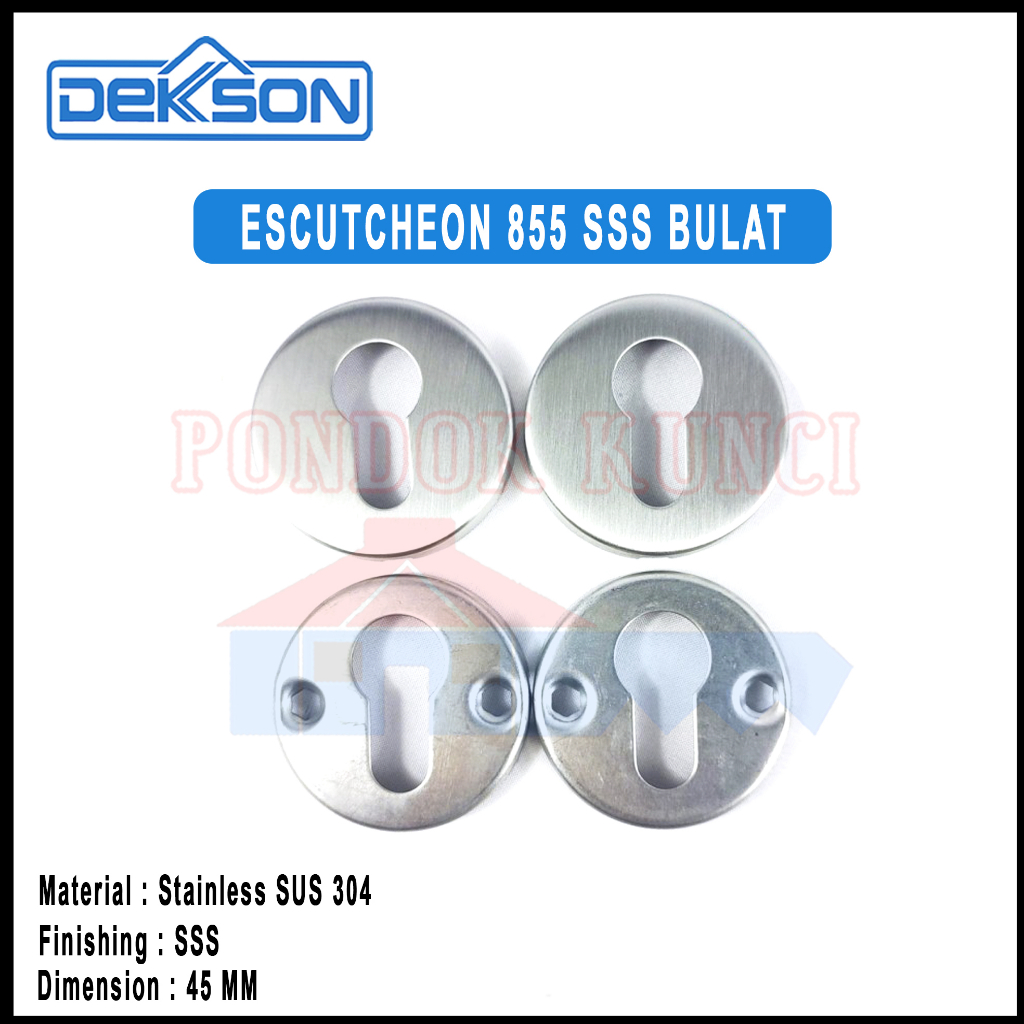 Jual Penutup Ring Kunci Silinder Escutcheon Dekson 855 SSS Cover Ring ...