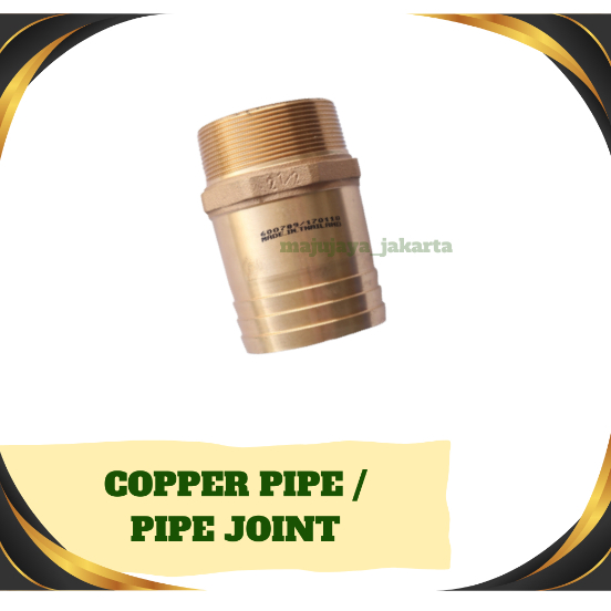 Jual COPPER PIPE / PIPE JOINT 1/4" SAMBUNGAN KUNINGAN YK | Shopee Indonesia