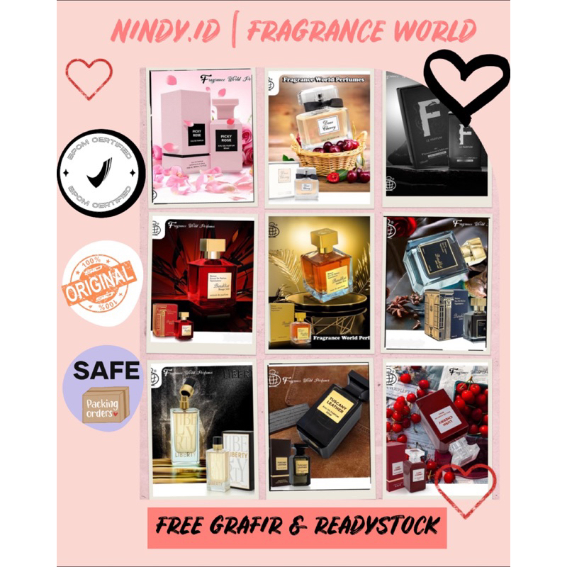 Jual FRAGRANCE WORLD PERFUMES COLLECTION Shopee Indonesia