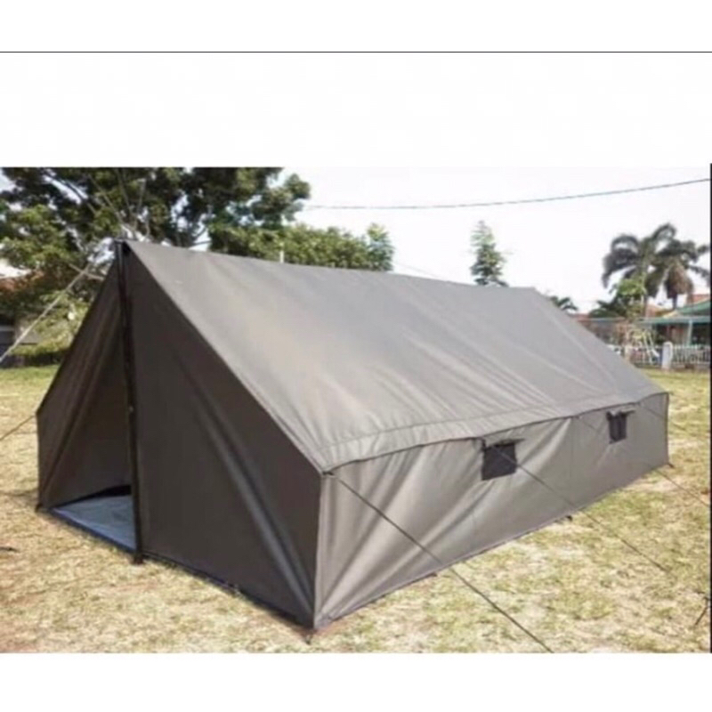 Jual Tenda segitiga /Tenda Pramuka / Tenda TNI /Tenda pengungsian ukuran  2x3 meter bahan d300