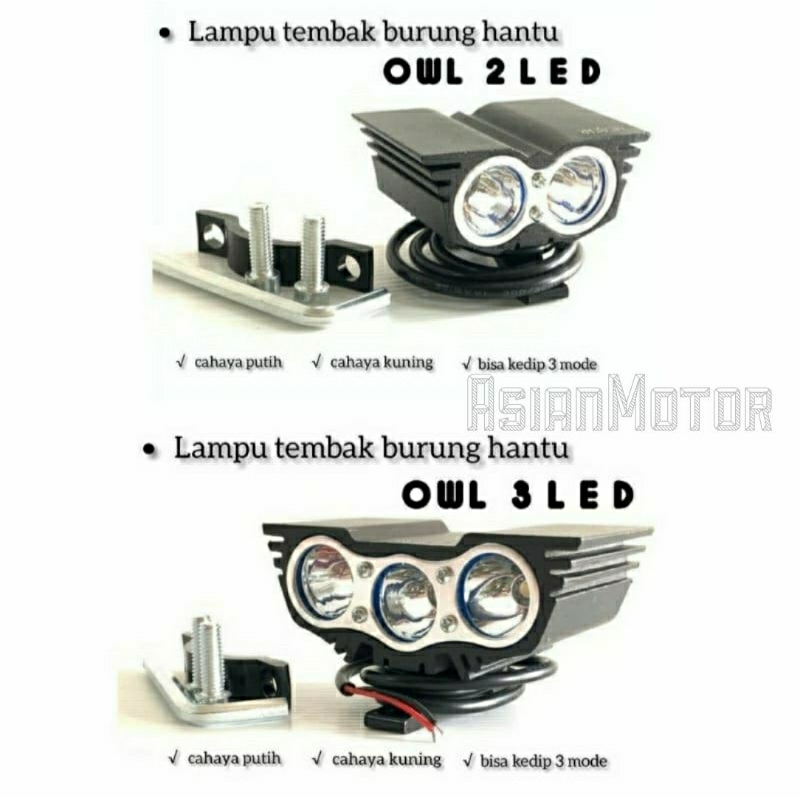 Jual Lampu Tembak Sorot Motor Dan Mobil Led Cree Mini Owl Mata