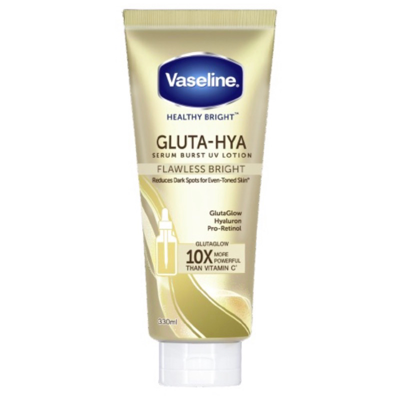 Jual Vaseline Gluta Hya flawless bright UV lotion with glutaglow