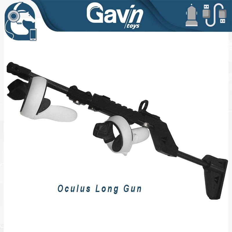 Jual Virtual Reality Game Quest 2 Rift Rifle Long Gunstock - Pistol VR ...