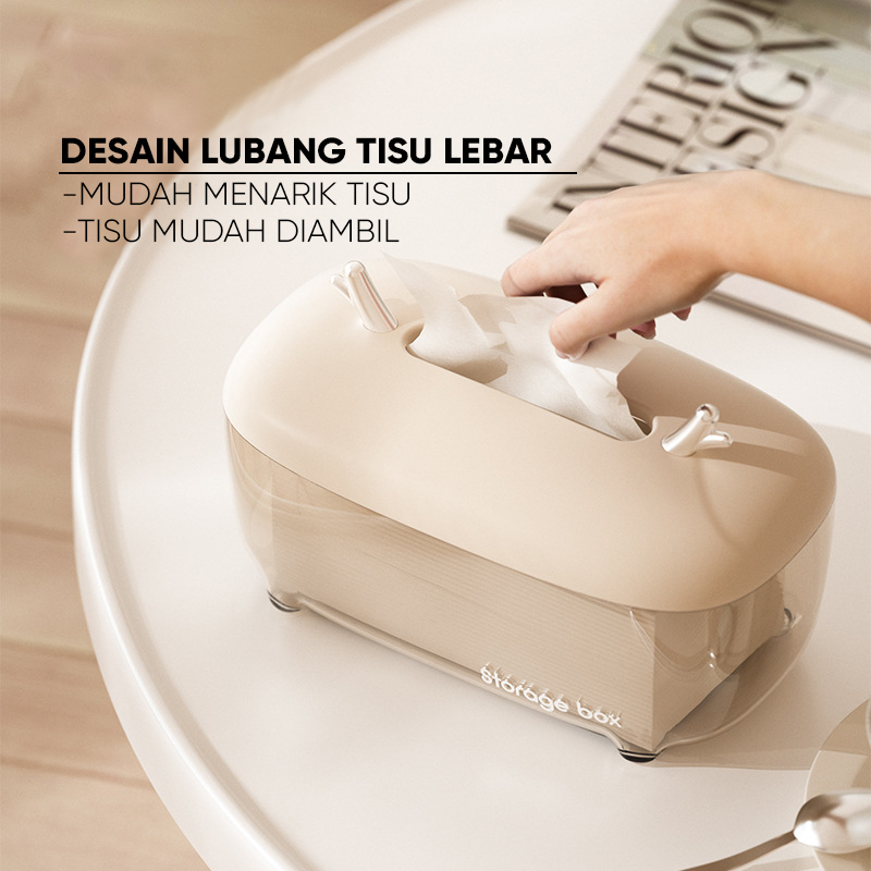 Jual LIVING MALL Living mall Kotak Tisu Transparan/Masker Box Tissue ...