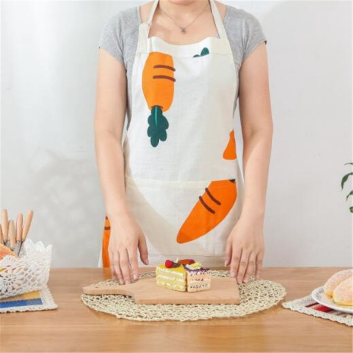 Jual [BAGUS]Apron Celemek Dapur Premium Motif Jeruk Anti Minyak