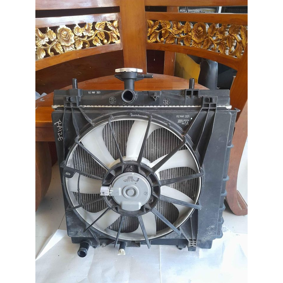 Jual Radiator Set Extra Fan Shroud Fan Raize Rocky 1.0 1000cc Original ...