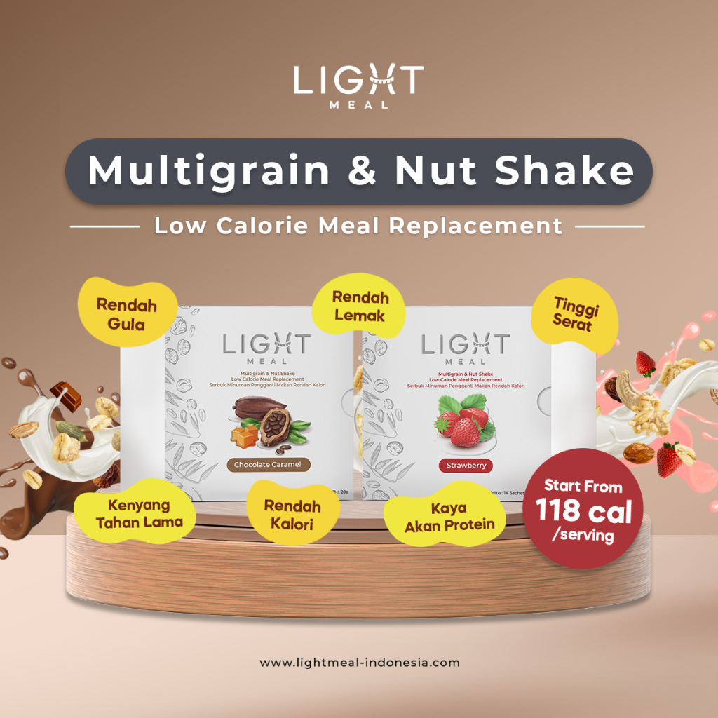 Jual MULTIGRAIN & NUT SHAKE MEAL REPLACEMENT DIET CEREAL PENGGANTI