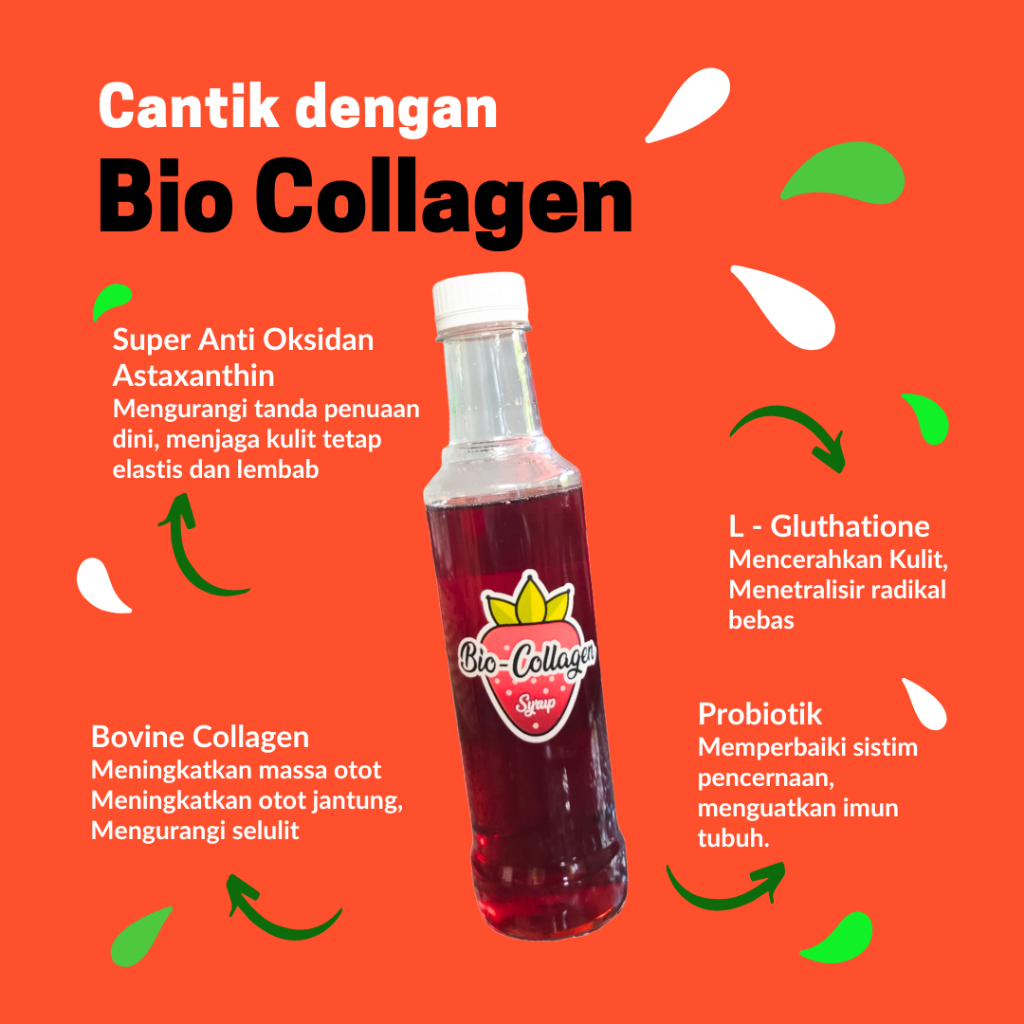 Jual Bio Collagen - Syrup Probiotik dengan kandungan Bovine Collagen, L ...