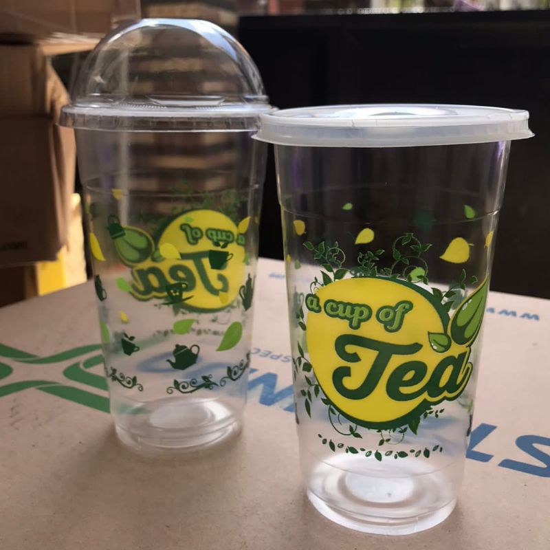 Jual Gelas Plastik Cup Of Tea 22 Oz Starindo Shopee Indonesia 8007