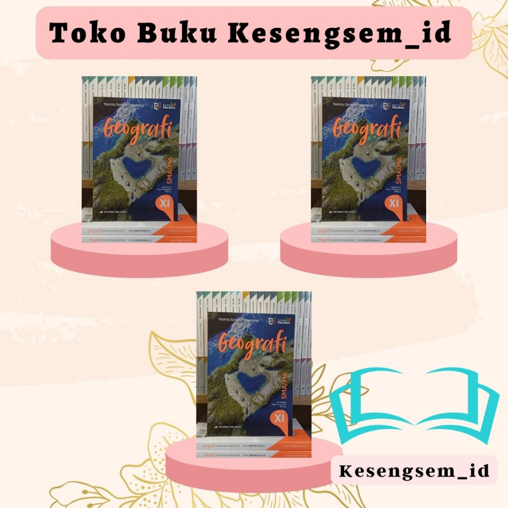 Jual Buku Geografi Kelas 10, 11, 12 SMA/MA Kurikulum Merdeka - Erlangga ...