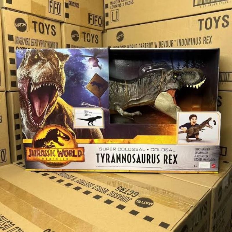 Jual JURASSIC WORLD ORIGINAL MATTEL TYRANNOSAURUS REX T-REX SUPER ...