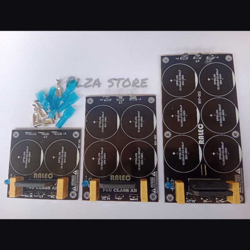 Jual PCB PSU class AB isi 2/4/6 elko plus komponen dan skun Kit psu isi