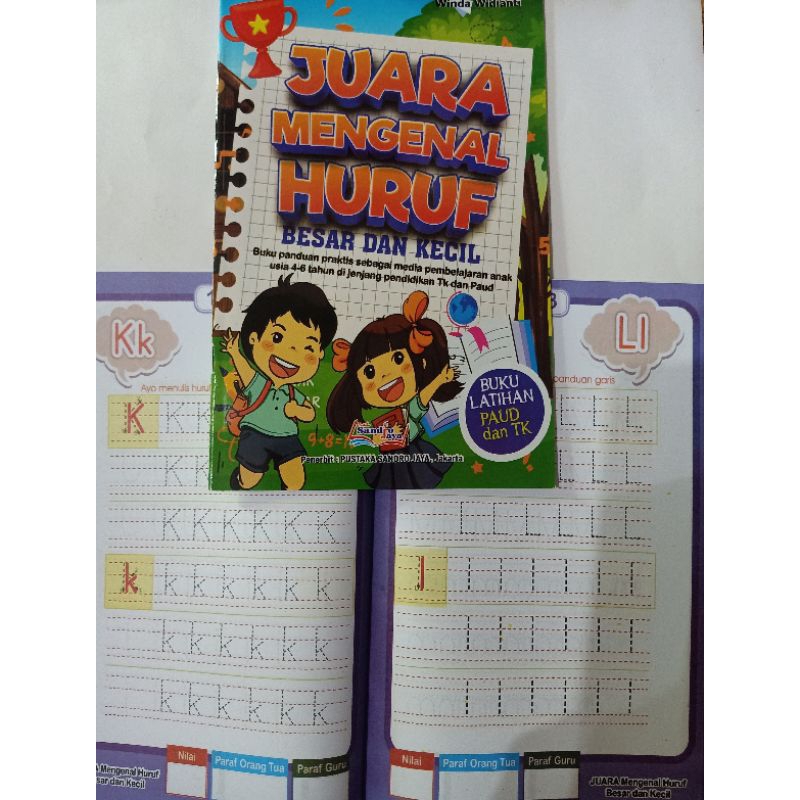 Jual Buku Juara Mengenai Huruf Besar Dan Kecil Untuk Latihan PAUD Dan ...