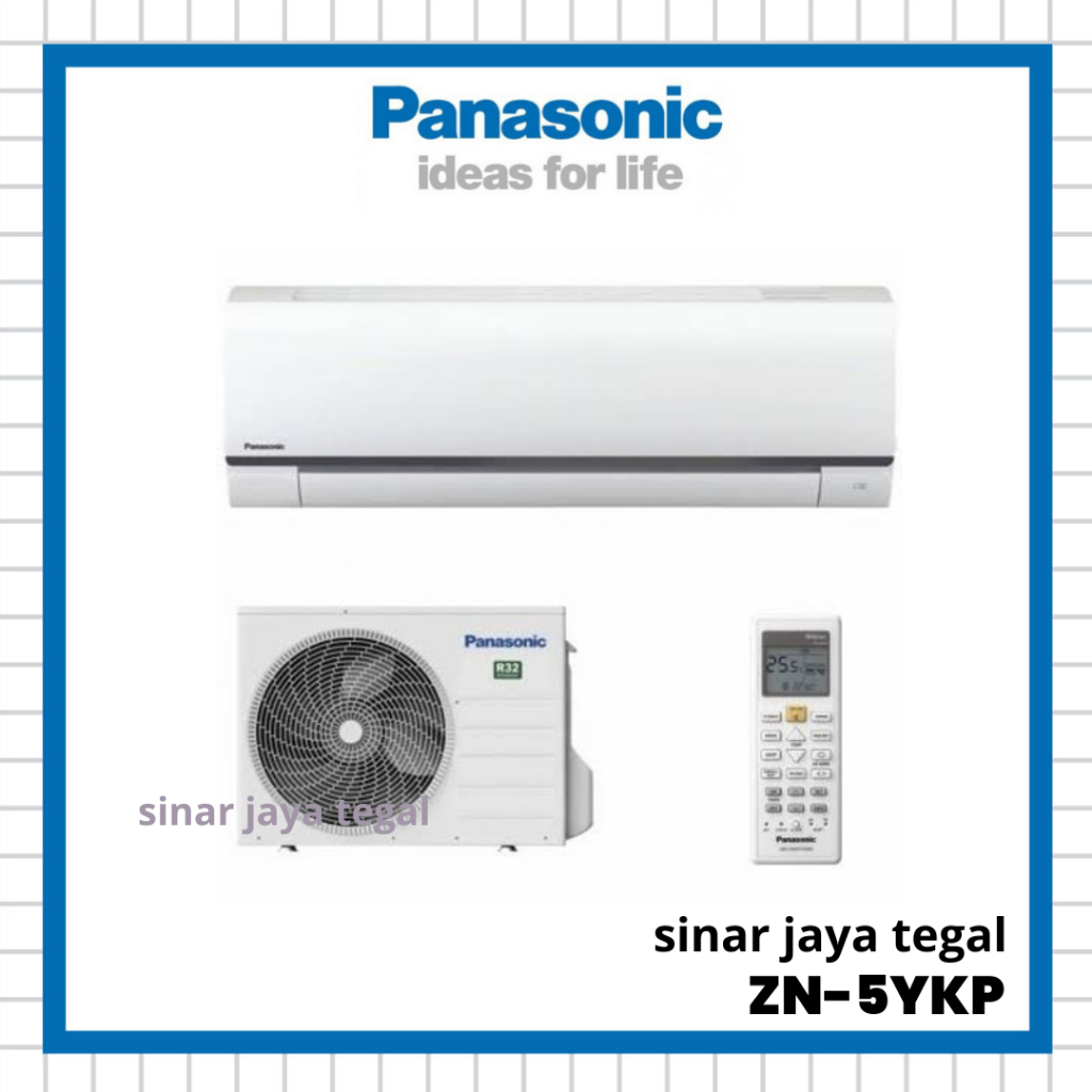 Jual AC SPLIT PANASONIC 1/2 PK ZN-5YKP STANDAR (HANYA UNIT) | Shopee