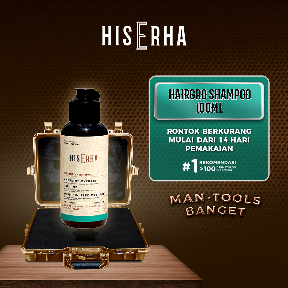 Jual HIS ERHA Hairgro Shampoo 100 ml Sampo Anti Rontok & Penumbuh