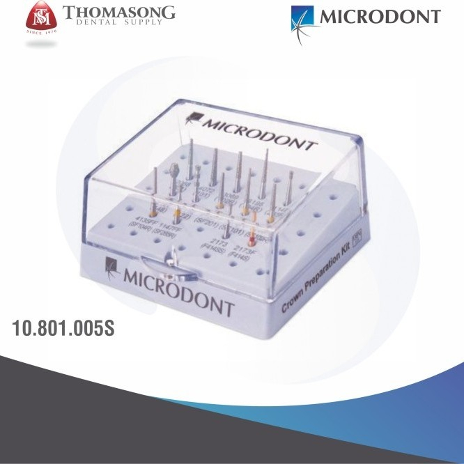 Jual MICRODONT - BUR Crown Preparation Kit 10.801.005S | Shopee Indonesia