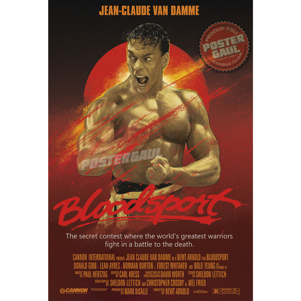 Jual Poster Prima Reproduksi Movie One-Sheet BLOODSPORT #TOS103 - size ...