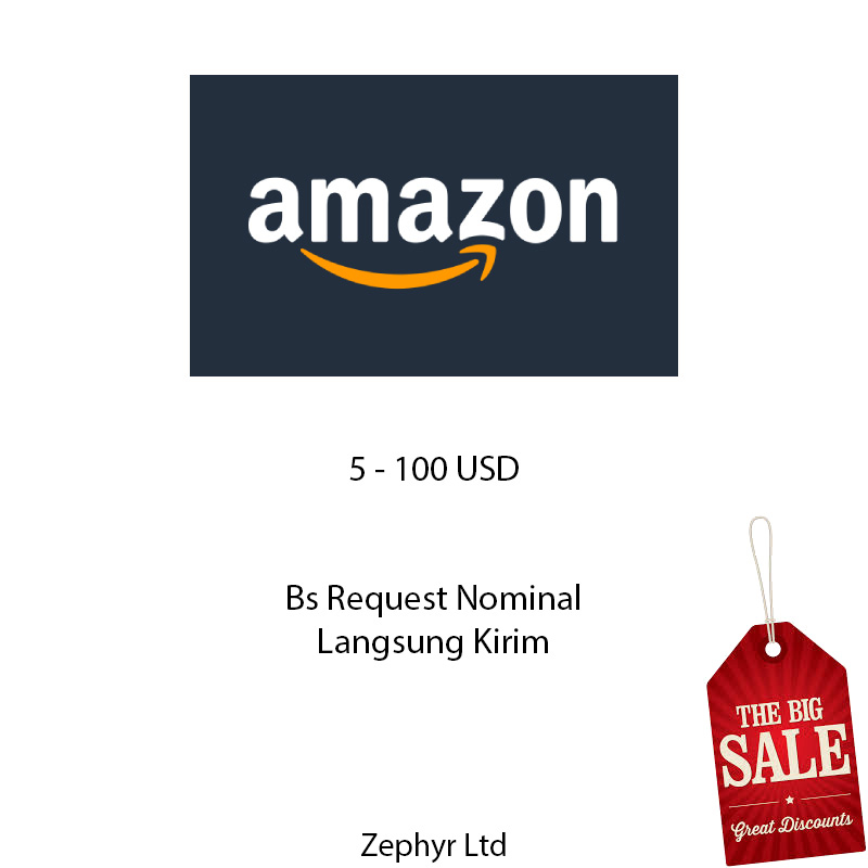 Jual Amazon Gift Card 5 100 USD Premium Shopee Indonesia