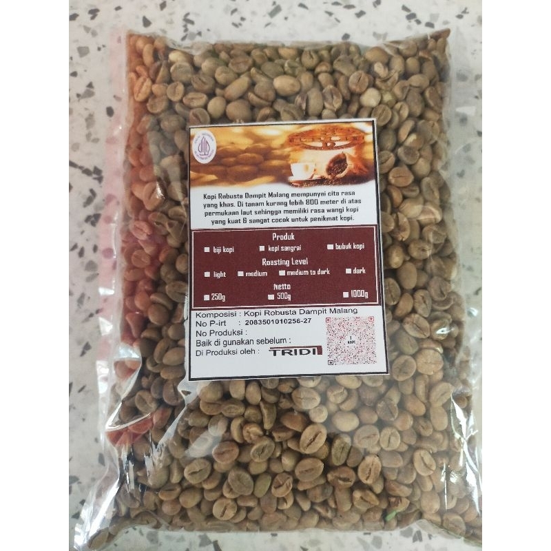 Jual Biji Kopi Robusta Dampit Malang Asli 1kg Murah Robusta Green Bean