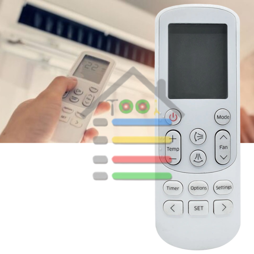 Jual REMOTE AC SAMSUNG UNIVERSAL SPLIT DAN INVERTER 8016TR | Shopee ...