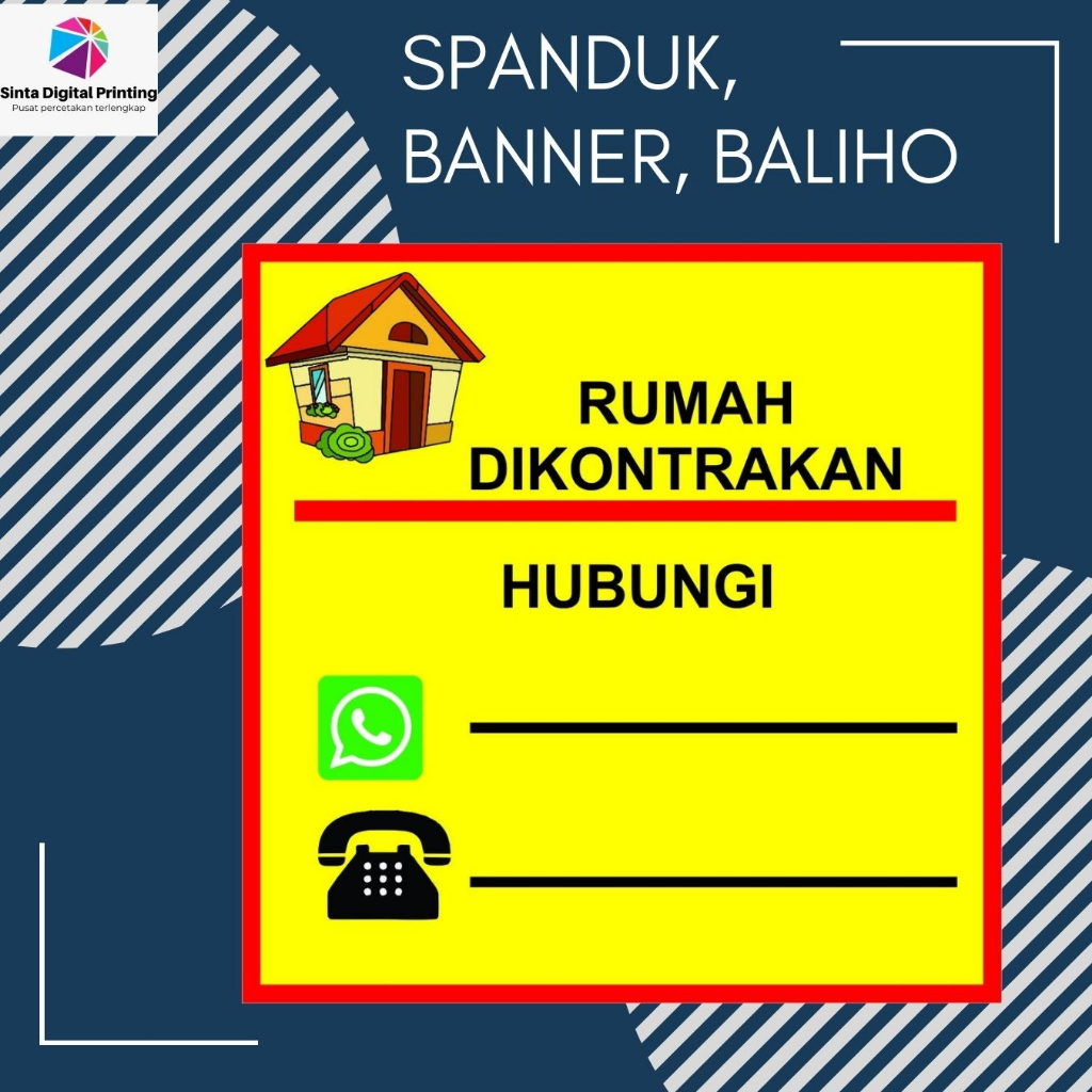 Jual Cetak Umbul Umbul Print Banner Spanduk Custom Baliho Jual Rumah Di Kontrakan Dijual